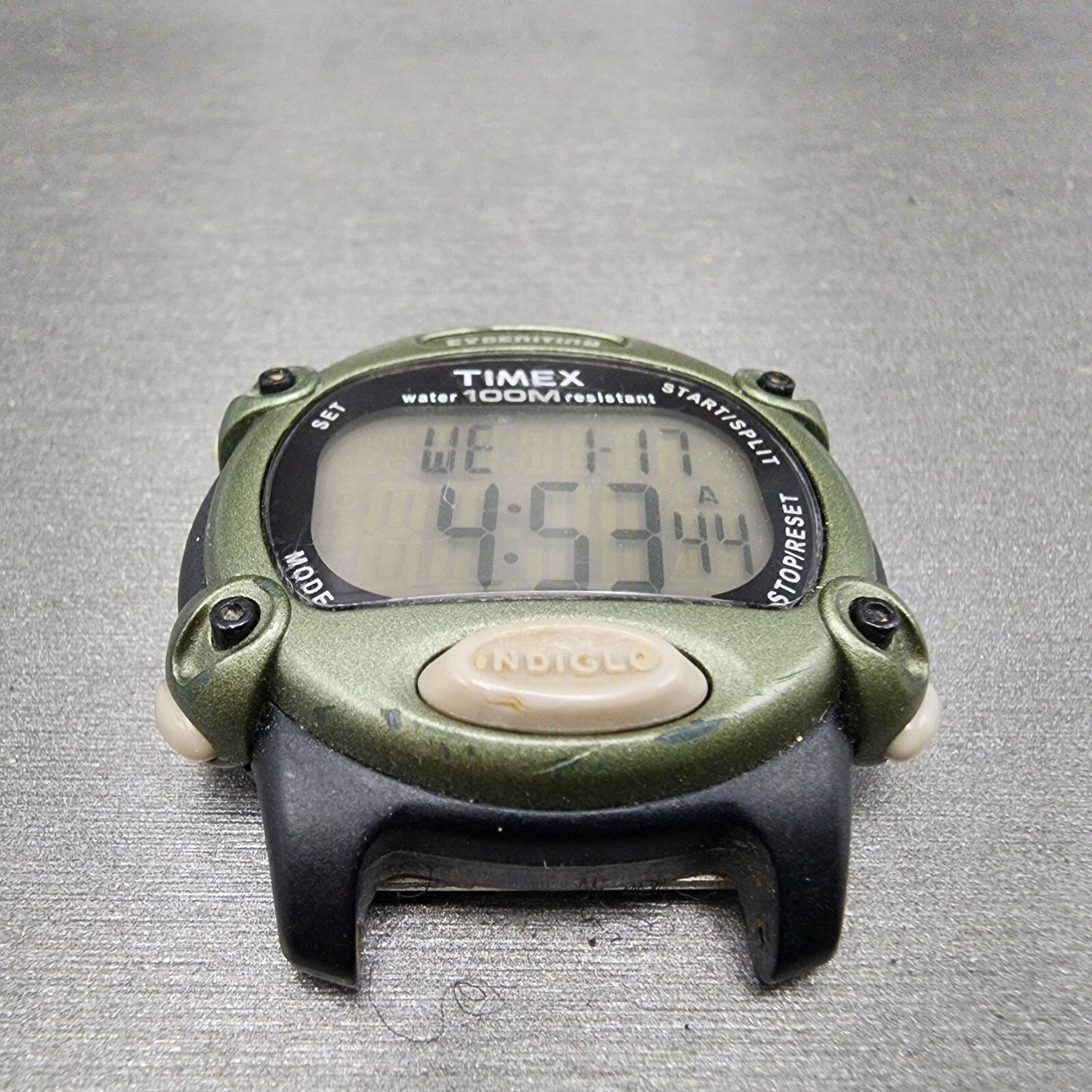 Timex Expedition Digital Watch Men 39mm Digital Black Tone Alarm Chrono New Batt