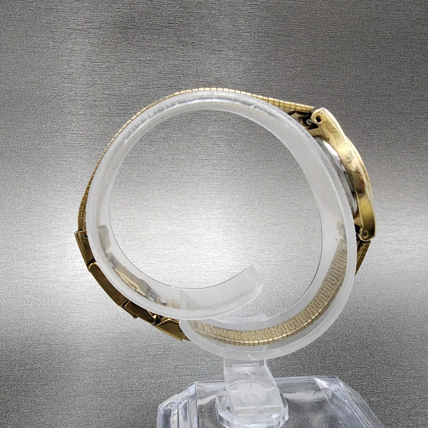 VTG Citizen CQ Watch Women 16mm Black Dial Gold Tone Oval 5930-S25350 New Batt