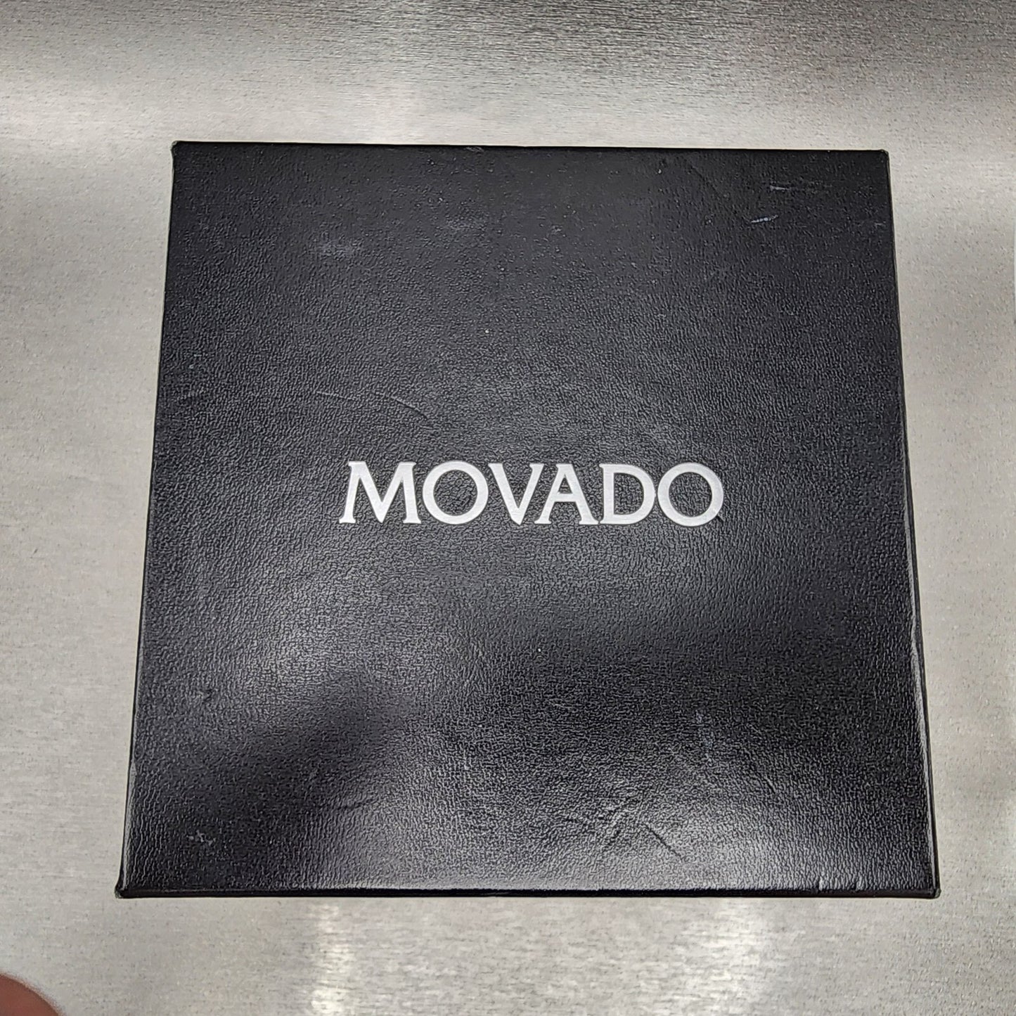 Movado Junior Sport Watch Women 26mm Black Dial Steel Round New Batt Full Set