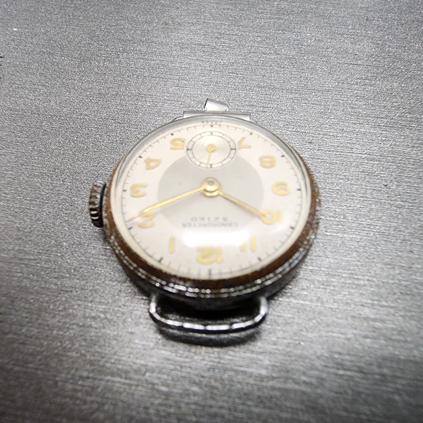 Seiko Chronometer Watch Women 22mm White Dial Silver Tone Manual Wind Runs