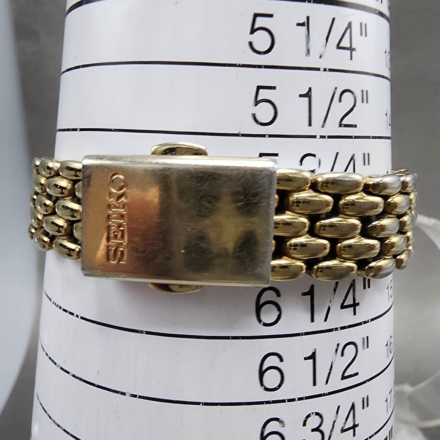 Seiko Solar Watch Women 24mm White Dial Gold Tone Round V1140AE0 Runs9