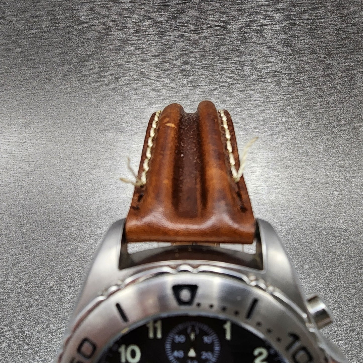 Accurist Chronograph Watch Men 41mm Black Dial Steel Date Round New Battery READ