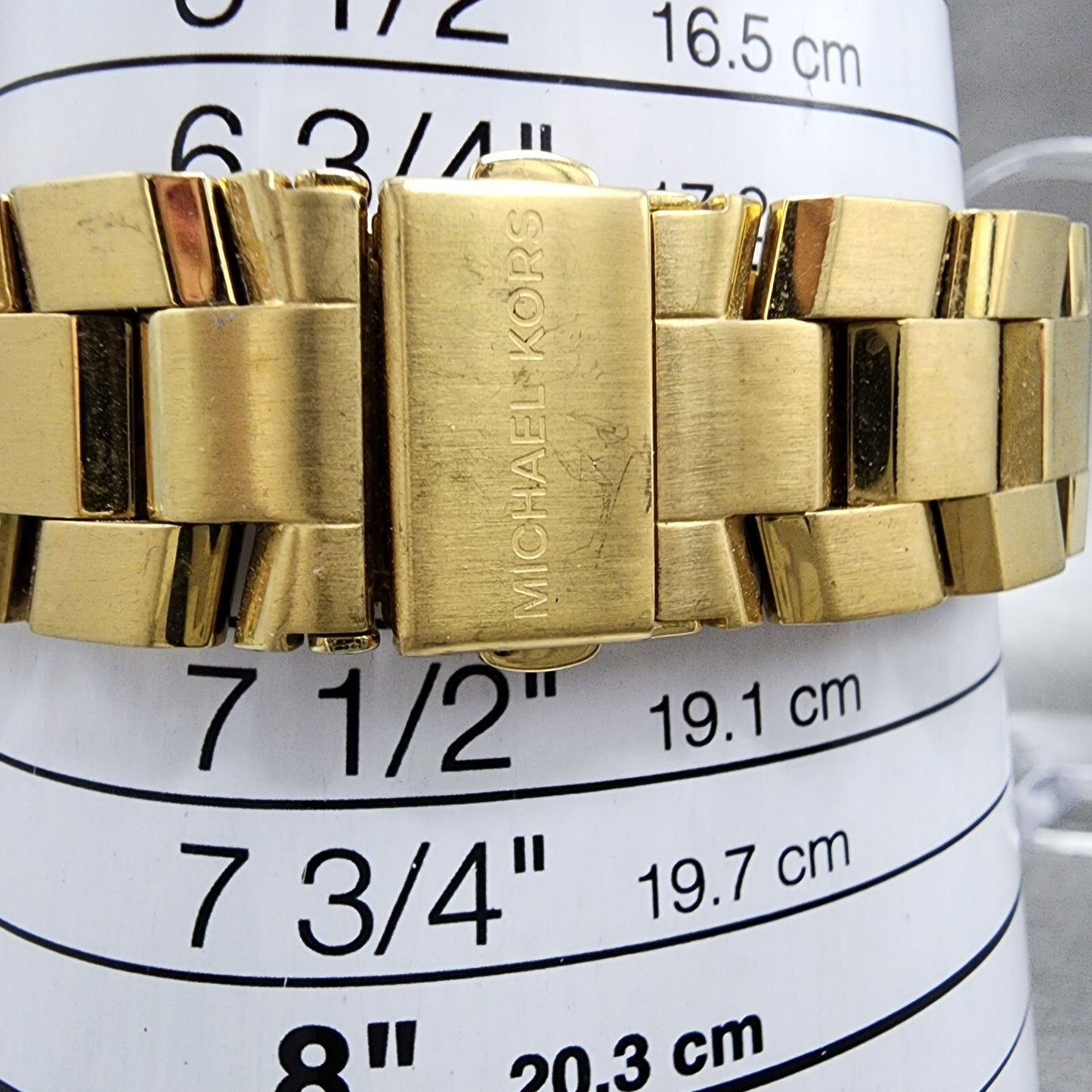 Michael Kors Briar Watch Women 40mm Black Dial Gold Tone Date Round New Battery