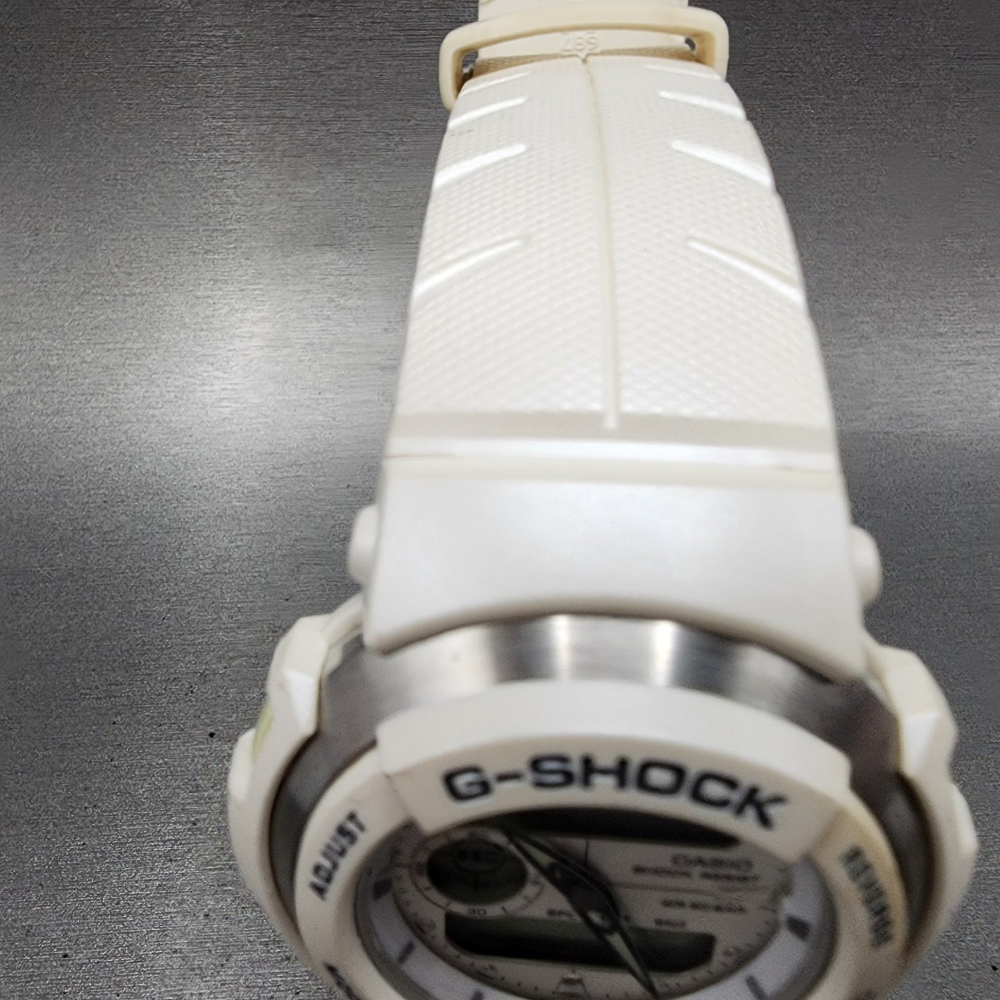 Casio G-Shock G-300LV Watch Men 46mm Analog Digital White Tone Round PARTS