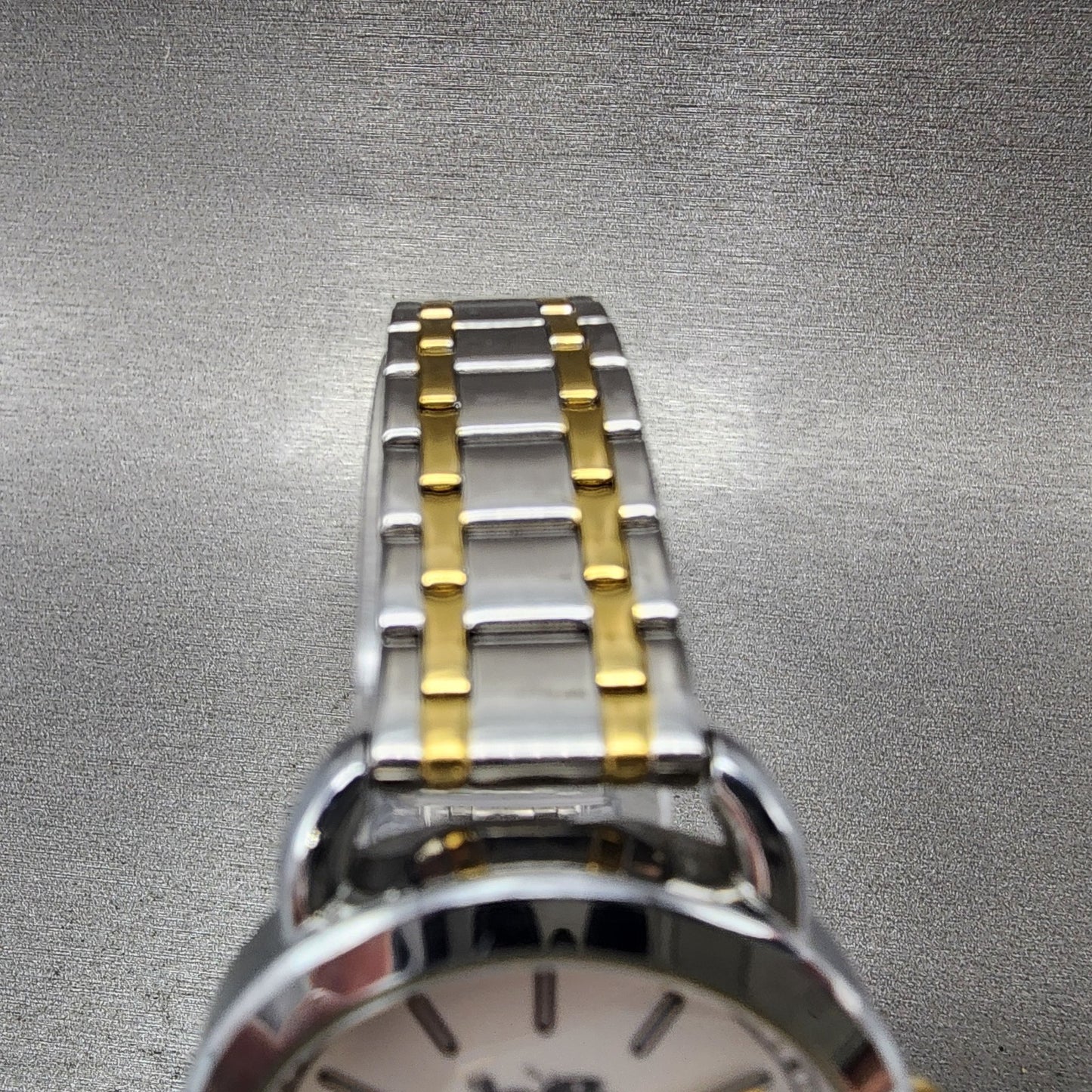 Coach Lex Watch Women 32mm White Dial Two Tone Round W6050 New Battery