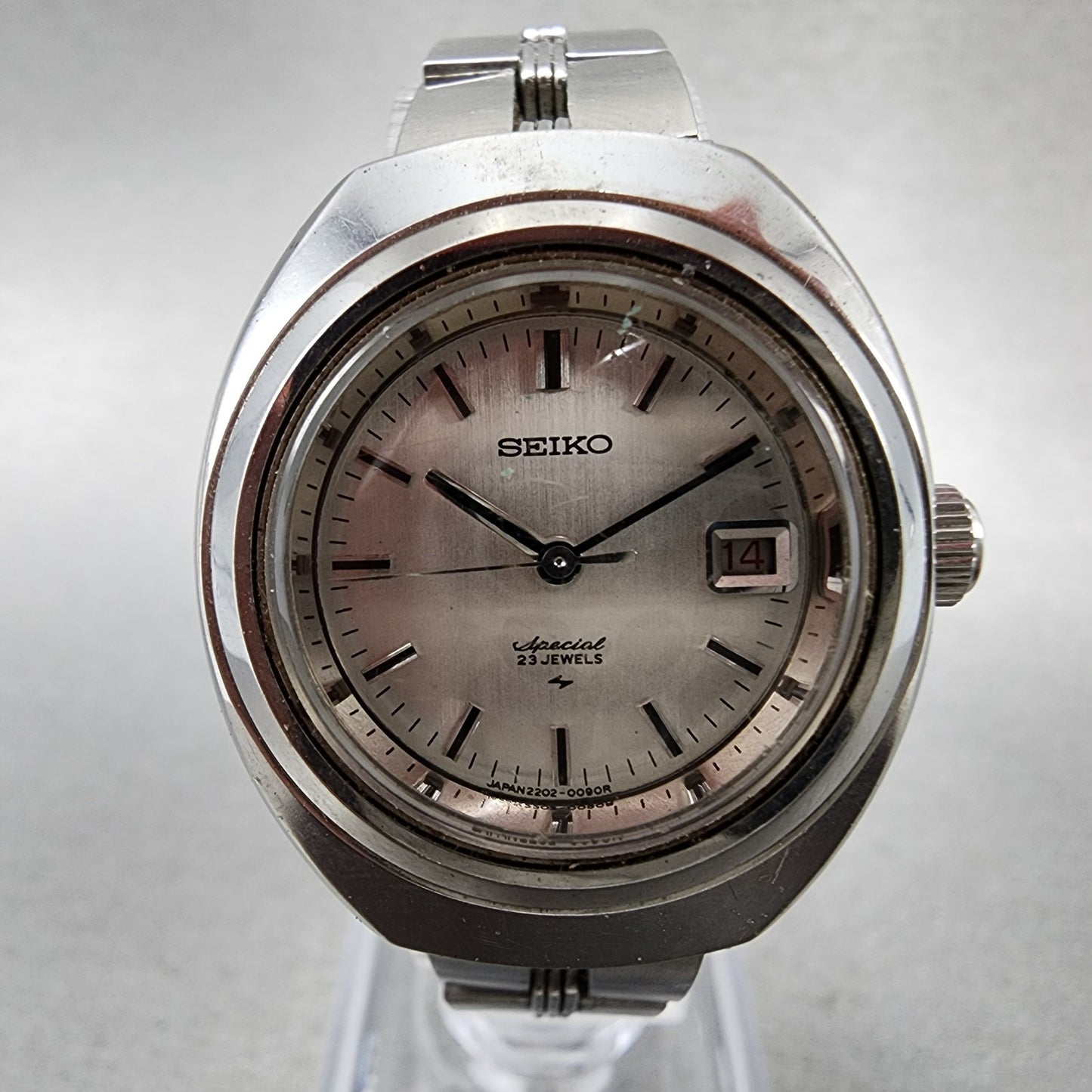 Seiko Special Watch Women 27mm Silver Dial Silver Tone Automatic 2202-0080 Run