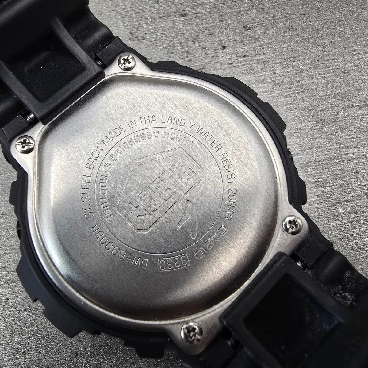 Casio G-Shock DW-6900BB Watch Men 50mm Black Dial Black Chrono Alarm New Battery10