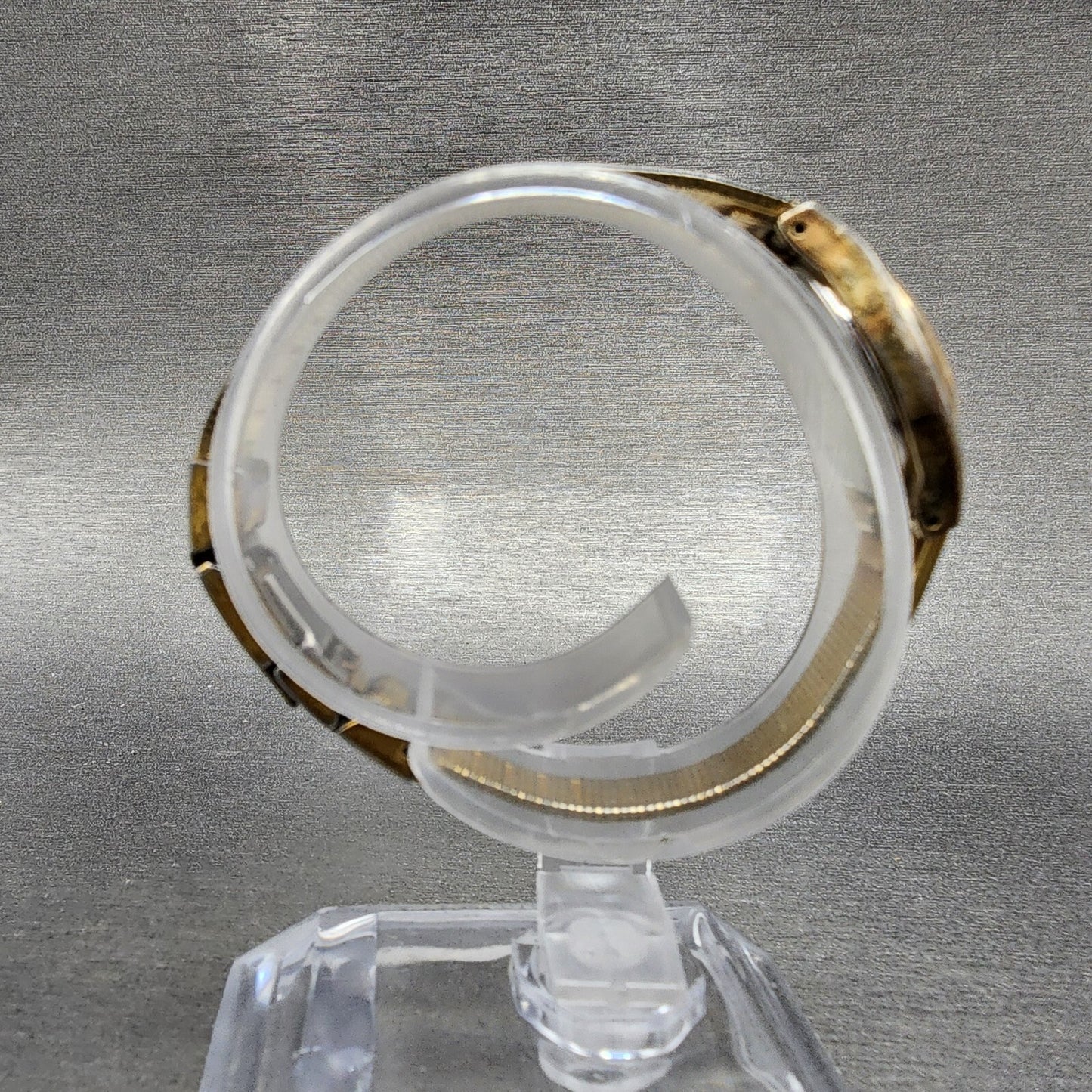 VTG Seiko Watch Women 16mm Champagne Dial Gold Tone Octagon 5420-5059 New Batt