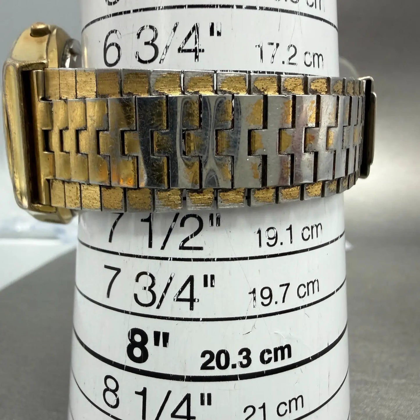 Bulova Digital Watch Men 37mm LCD Gold Tone Daydate Round Vintage N7 PARTS11