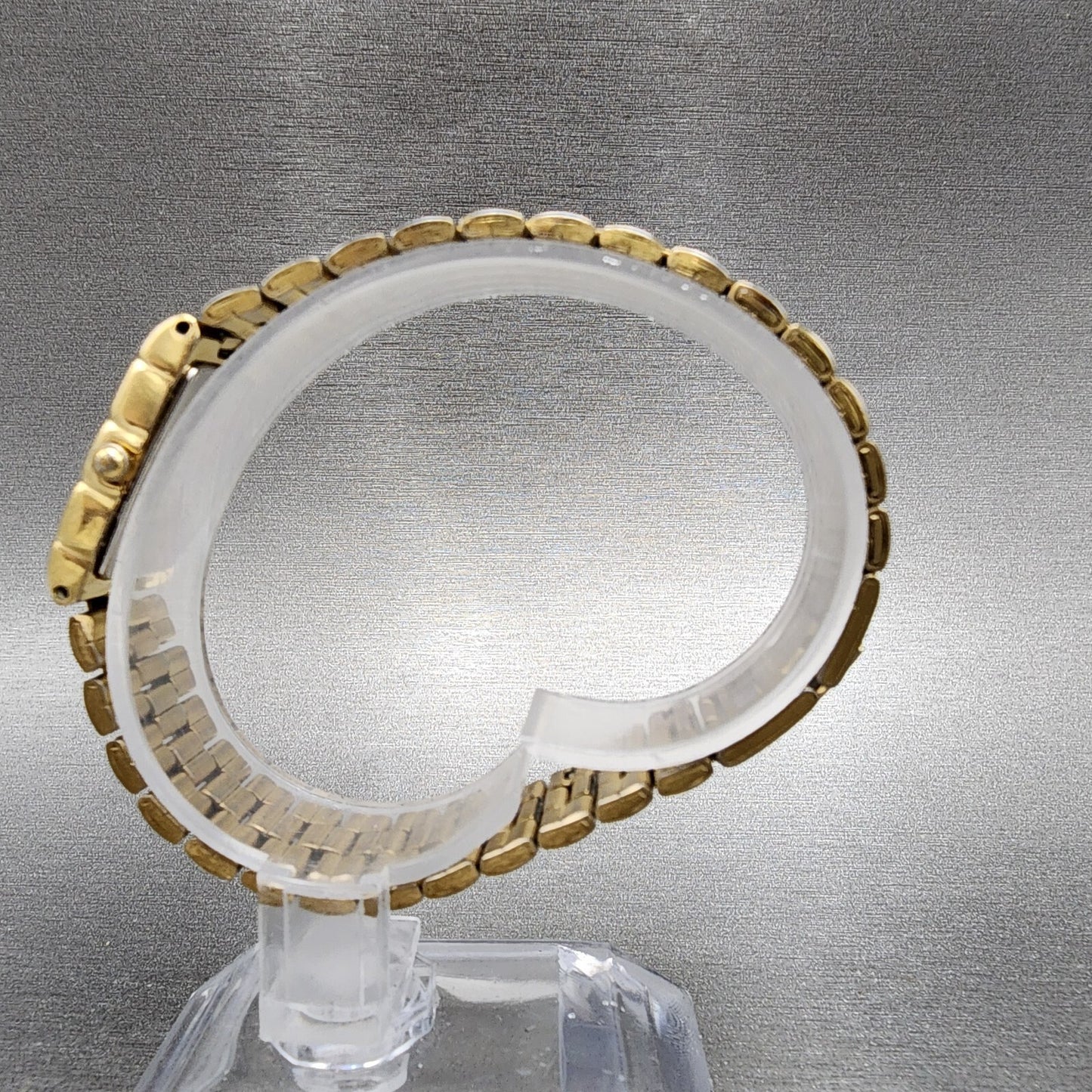 Seiko Tank Watch Women 16mm Champagne Dial Gold Tone Rectangle 1N00-5G09 NewBat
