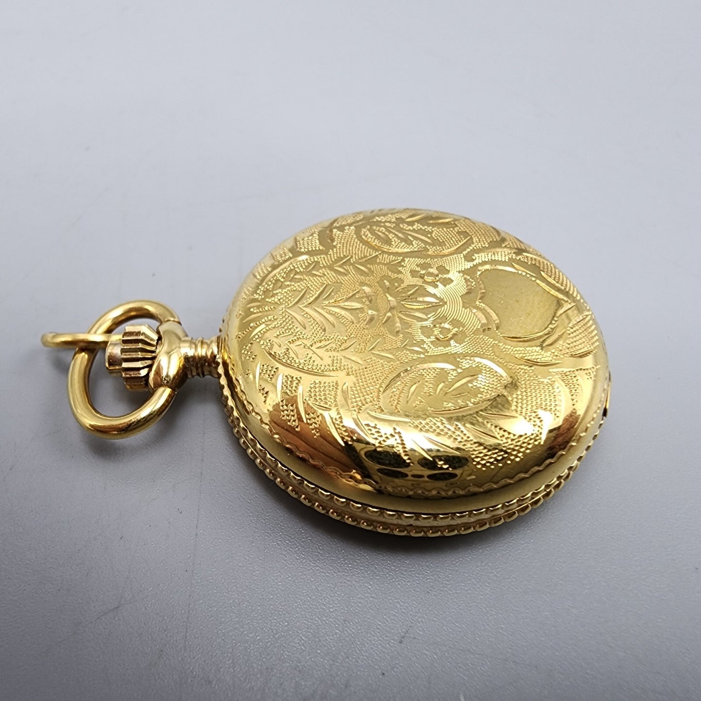 Tissot Pendant Watch Women 28mm Gold Dial Gold Tone Round New Battery