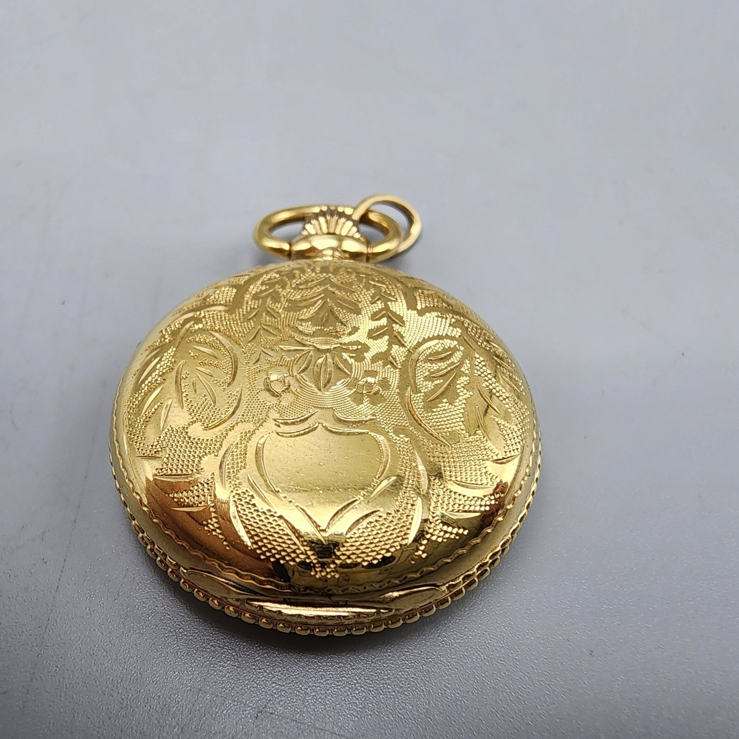 Tissot Pendant Watch Women 28mm Gold Dial Gold Tone Round New Battery
