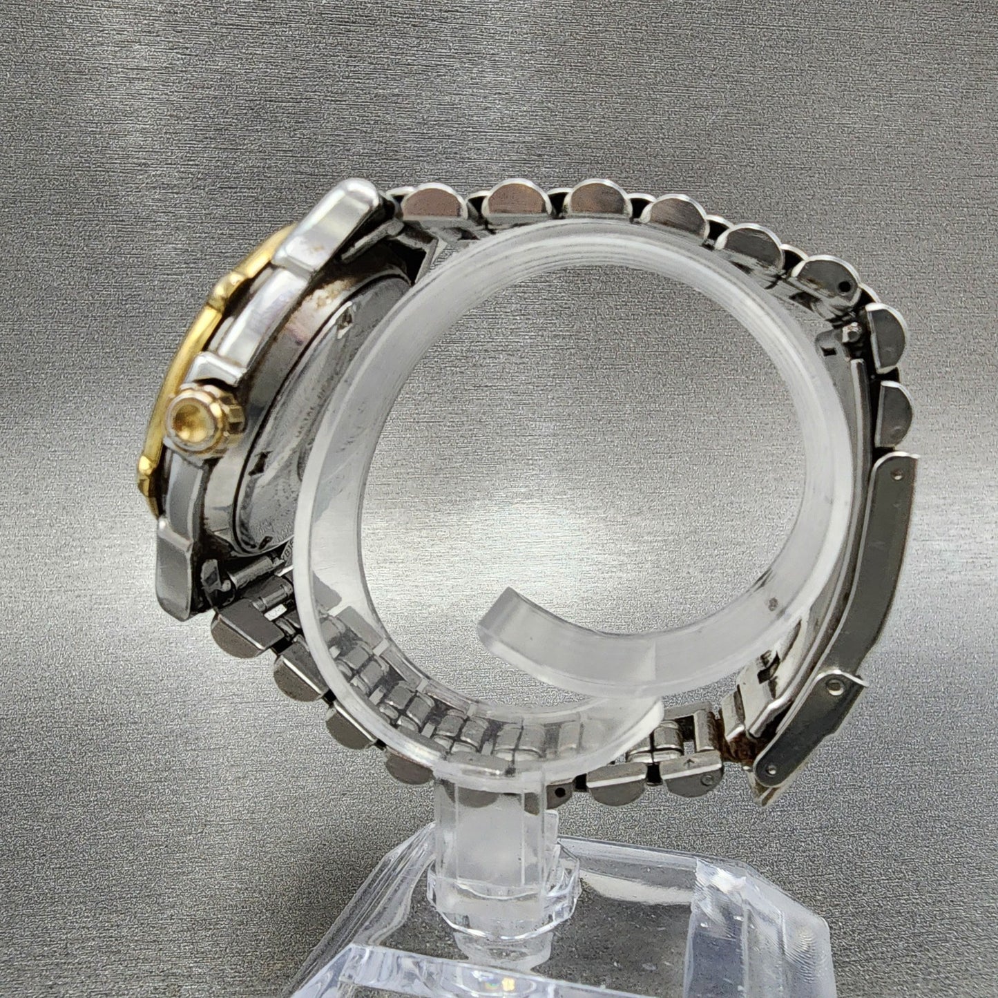 Seiko Scuba Watch Men 38mm White Dial Two Tone Date 5h25-6020 New Battery