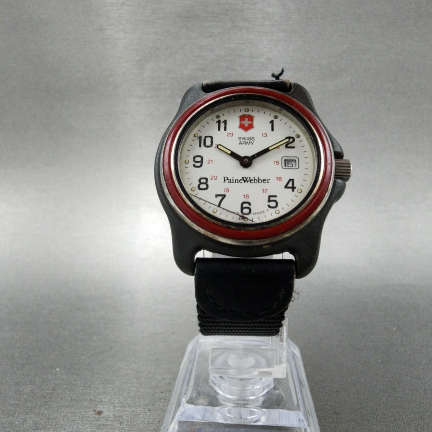 Victorinox Swiss Army Watch Women 23mm White Dial Black Tone Round PARTS