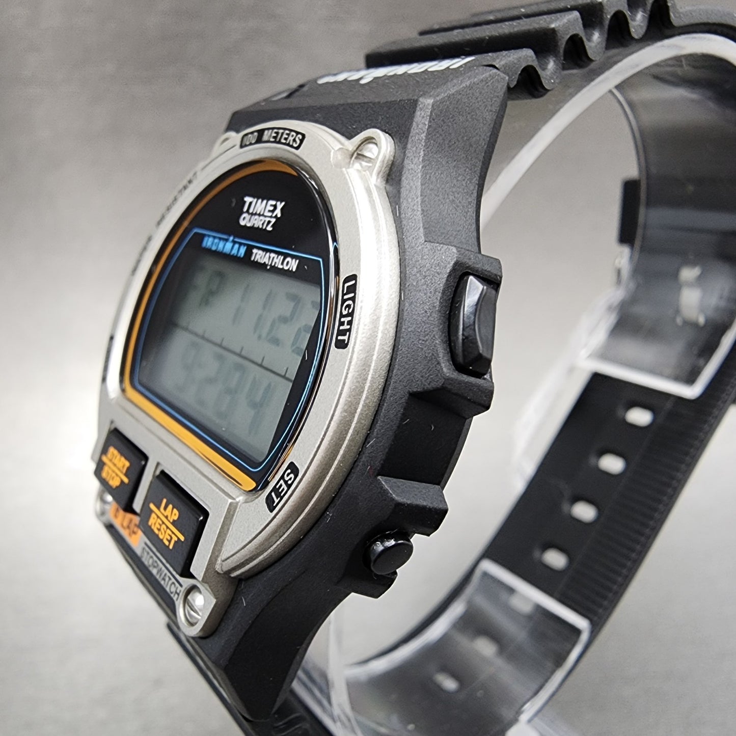 TIMEX × DOORS 20th IRONMAN Watch Men 40mm Digital Alarm Chrono Black TW5M57600