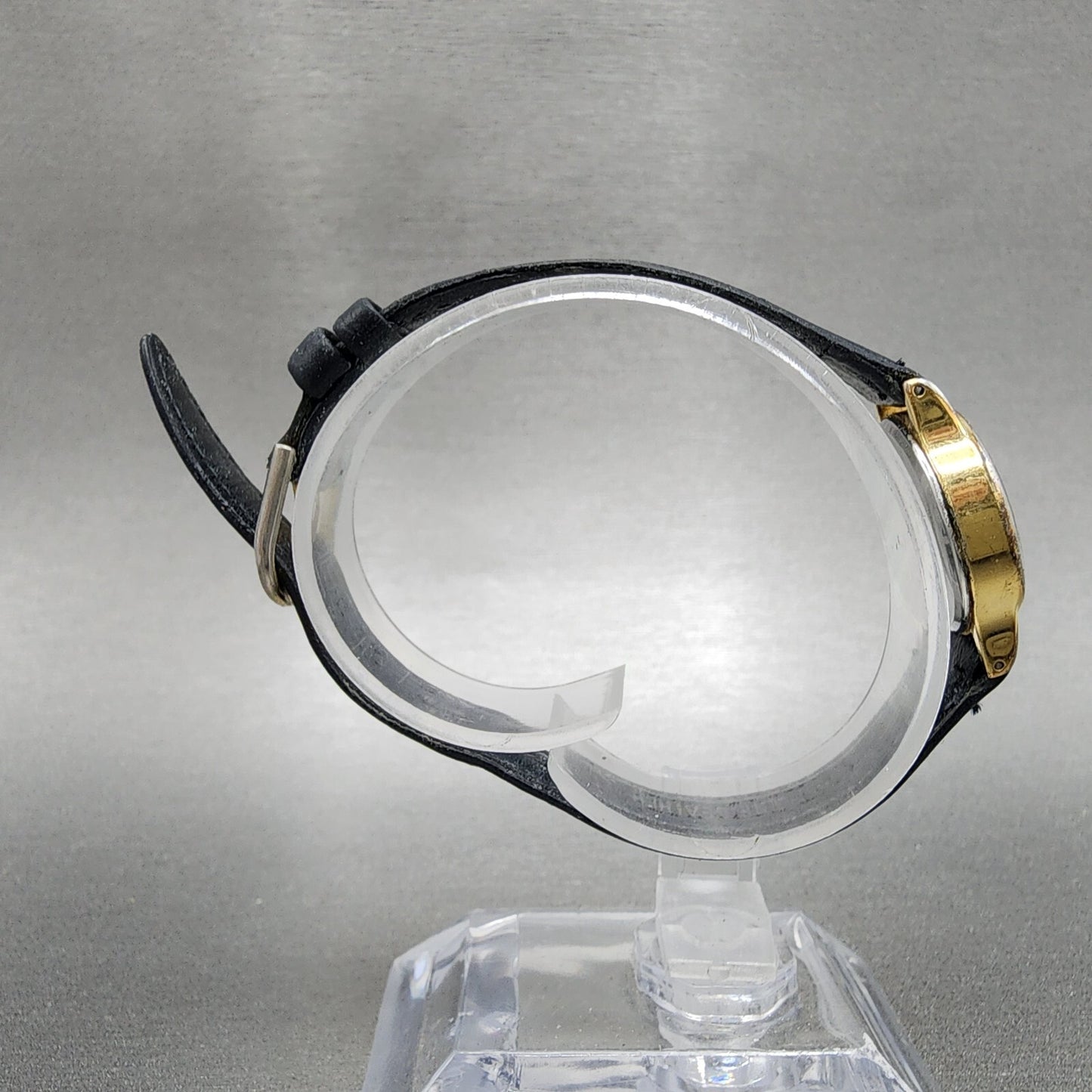 Seiko Watch Women 21mm Champagne Dial Gold Tone Round 2b31-0010 New Battery