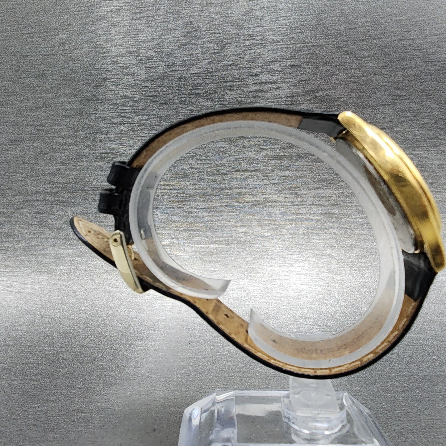 Seiko Watch Men 34mm Champagne Dial Gold Tone Daydate 7n43-7b00 New Battery