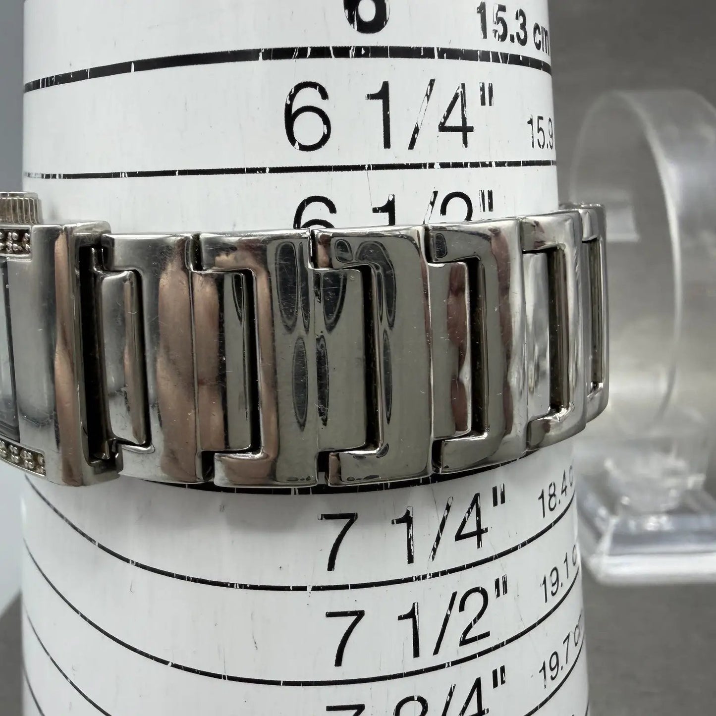 Tommy Hilfiger Tank Watch Women 20mm Silver Dial Silver Tone Rectangle New Batt10