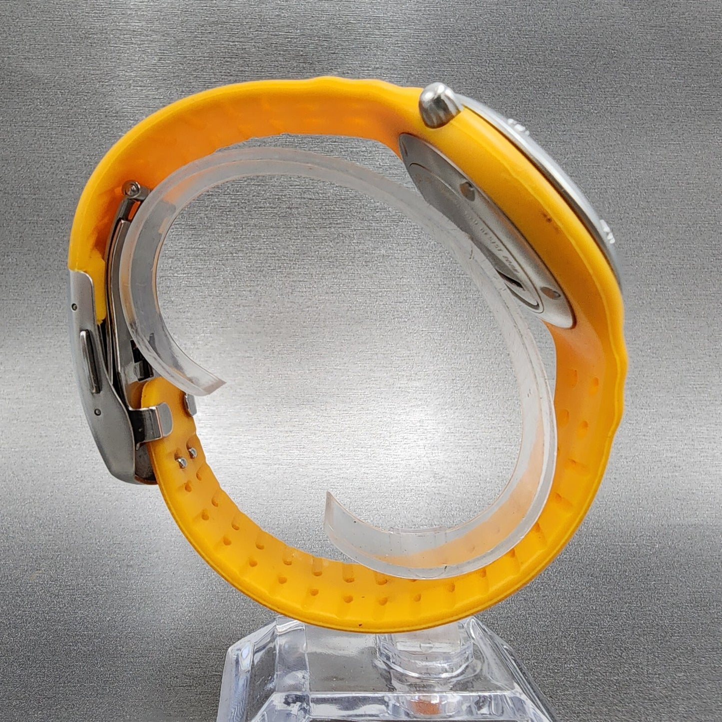 Nike Dive Watch Men 43mm Red Dial Orange Tone Date Round 131770 New Battery
