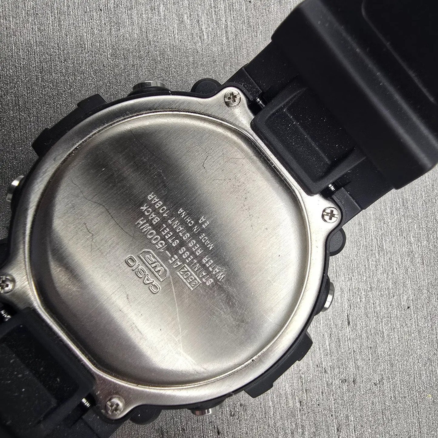 Casio Illuminator AE-1500WH Watch Men 51mm Black Alarm Chrono Backlight New Batt10