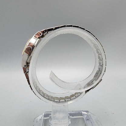 VTG Pulsar Watch Women Silver Tone Silver Dial 16mm Rectangle V230-5340 New Batt