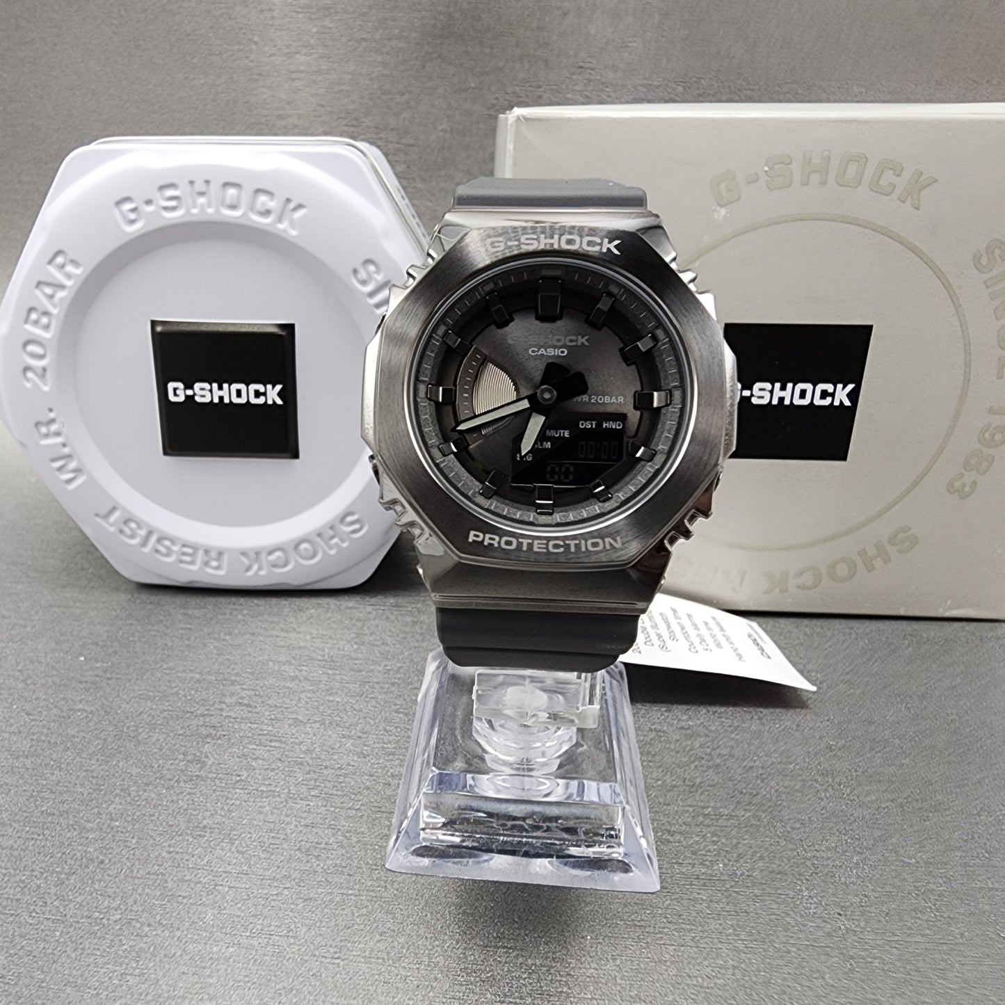 Casio G-Shock GM-S2100B Watch Women 41mm Stainless Case Analog Digital