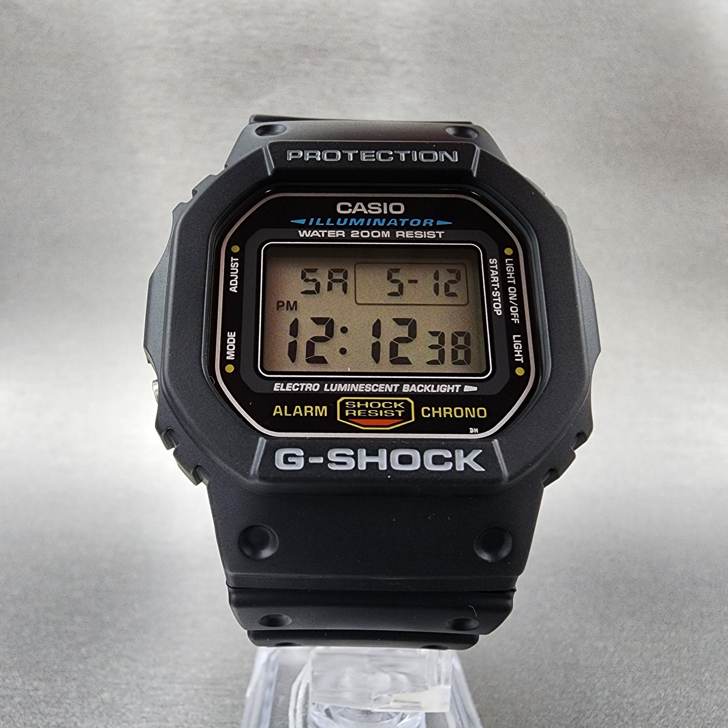 Casio G-Shock DW-5600E Watch Men 44mm Digital LCD Black Case