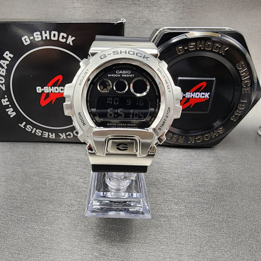 Casio G-Shock GM-6900 Watch Men 50mm Stainless Steel Resin Band Digital