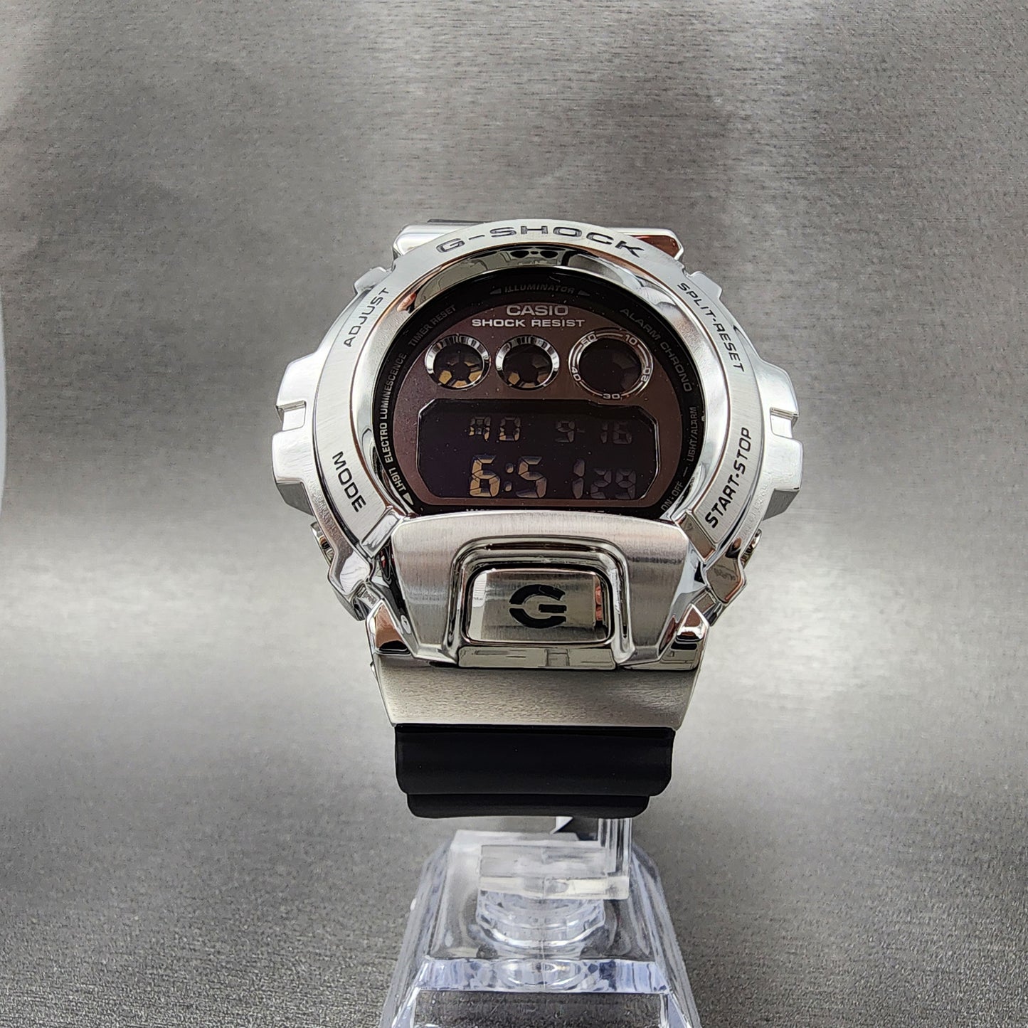 Casio G-Shock GM-6900 Watch Men 50mm Stainless Steel Resin Band Digital