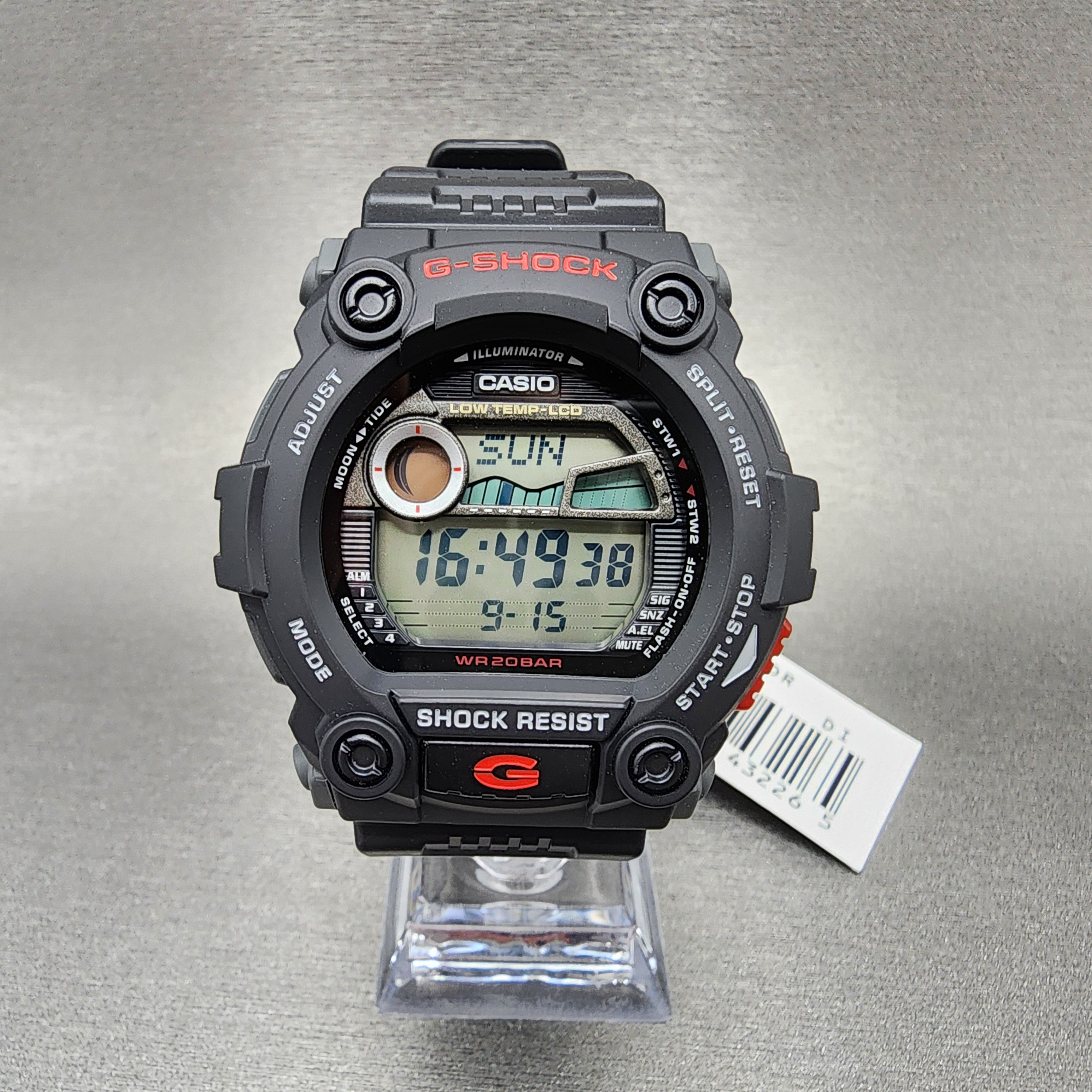 Casio G Shock G 7900 Watch Men 50mm Digital Tide Indicator Black Resin Royalty Watch Store