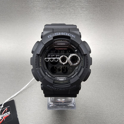 Casio G-Shock GD-100 Watch Men 51mm Black Resin Case Digital World Time Alarm Timer