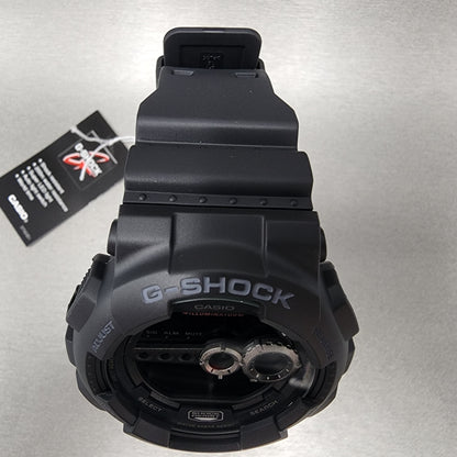 Casio G-Shock GD-100 Watch Men 51mm Black Resin Case Digital World Time Alarm Timer