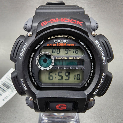 Casio G-Shock DW-9052 Watch Men 47mm Digital Black Resin