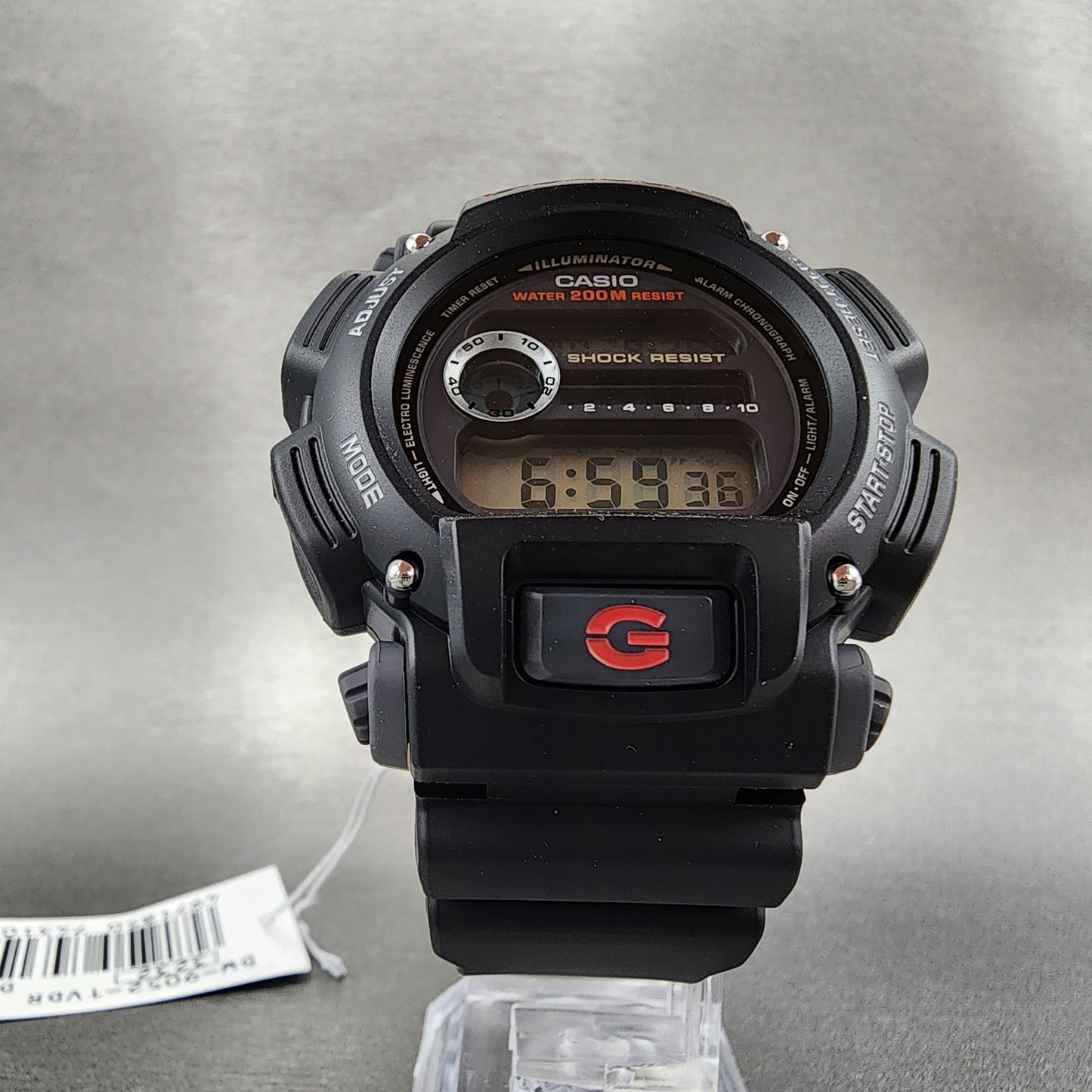 Casio G-Shock DW-9052 Watch Men 47mm Digital Black Resin