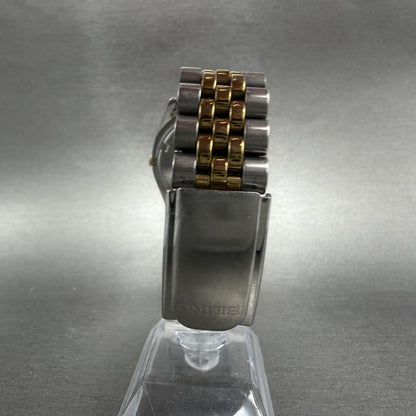 Seiko Presidential Watch 37mm Men Gold Dial Two Tone Daydate 7n43-8110 New Batt7