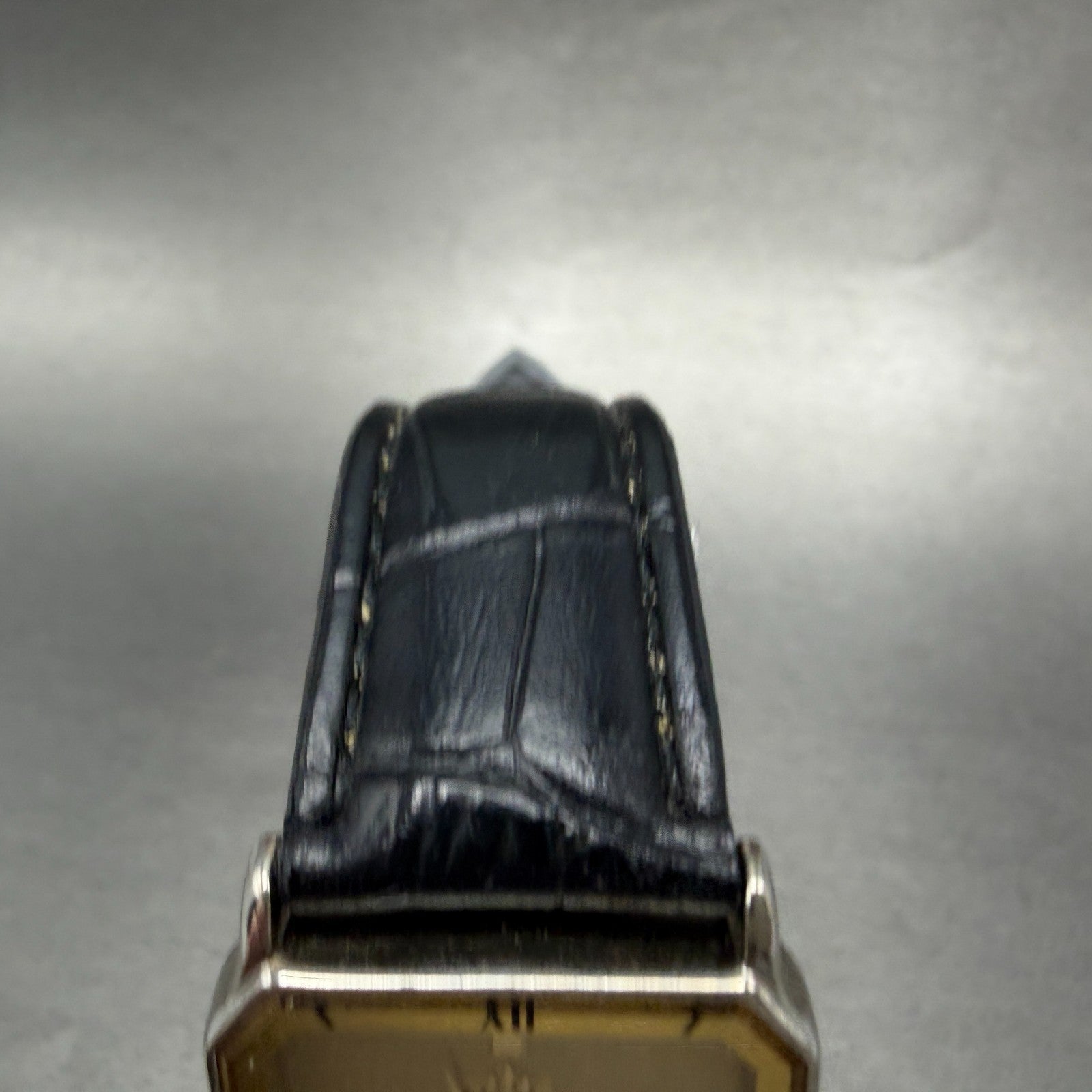 Seiko Tank Watch Men 26mm Champagne Dial Gold Tone Rectangle 5Y31-5110 PARTS5