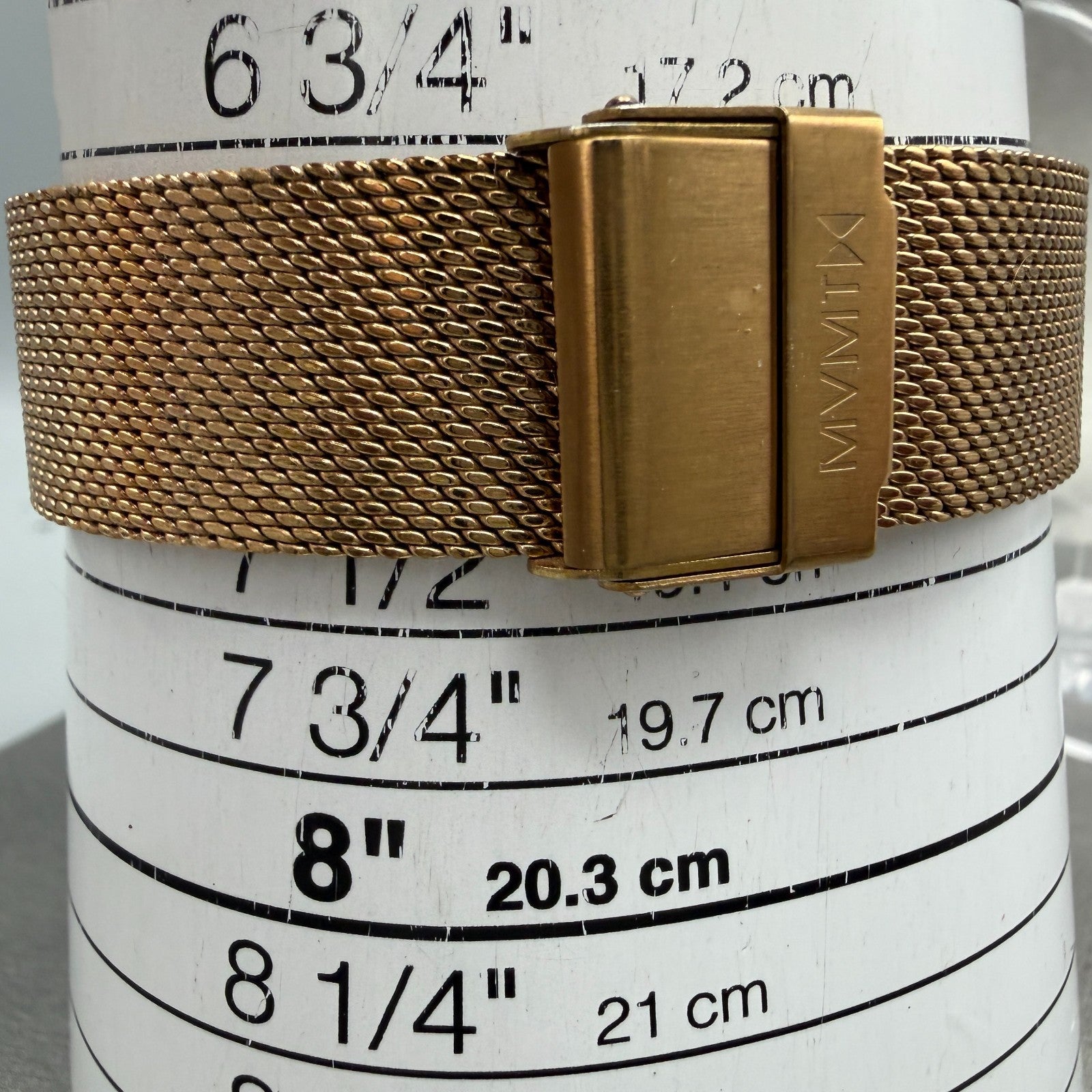 MVMT Boulevard Watch Women 38mm MOP Dial Rose Gold Tone Mesh Band New BatteryLK10