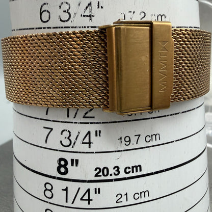 MVMT Boulevard Watch Women 38mm MOP Dial Rose Gold Tone Mesh Band New BatteryLK10