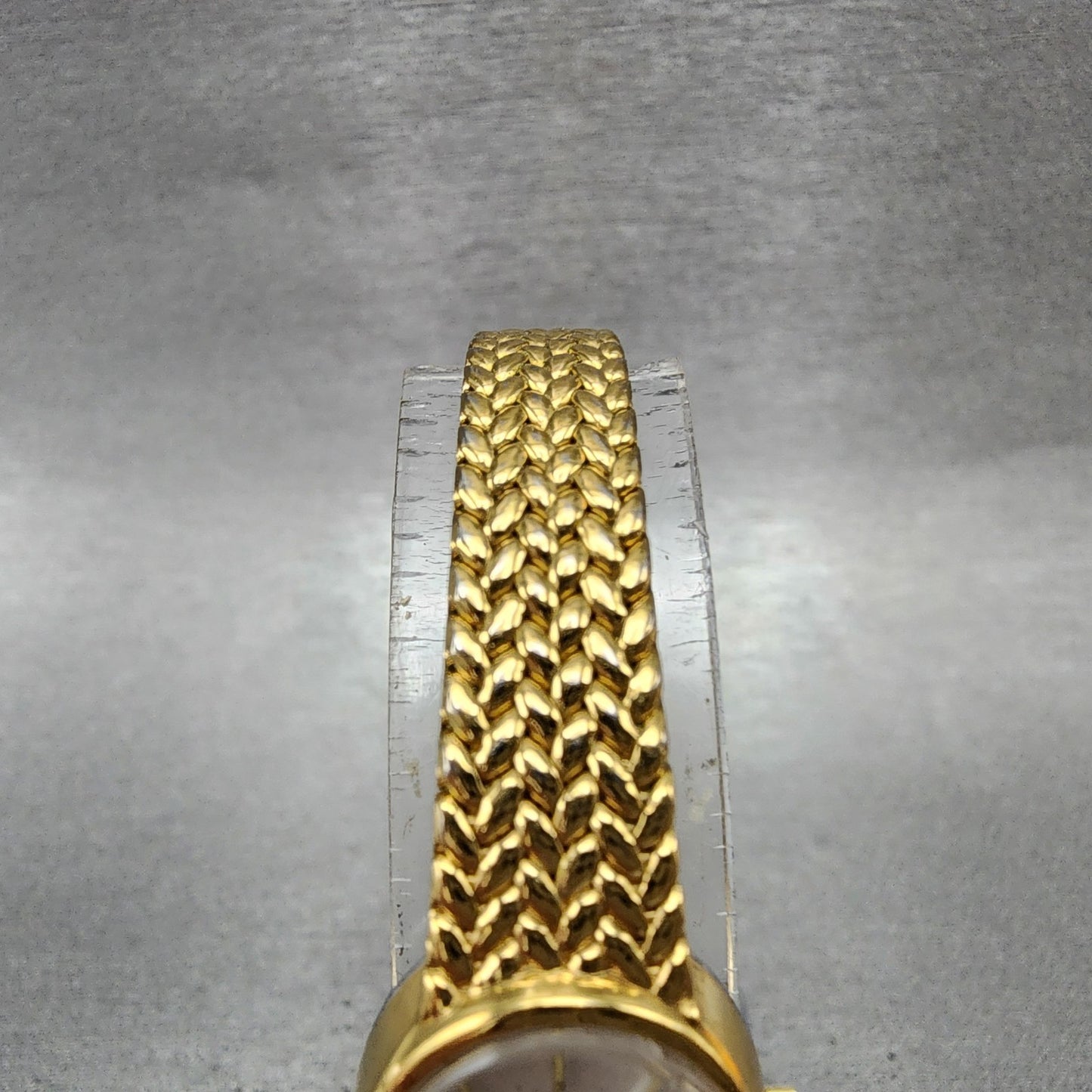 Jules Jurgenson Watch Women 17mm Champagne Dial Gold Tone Mesh Band New Battery4