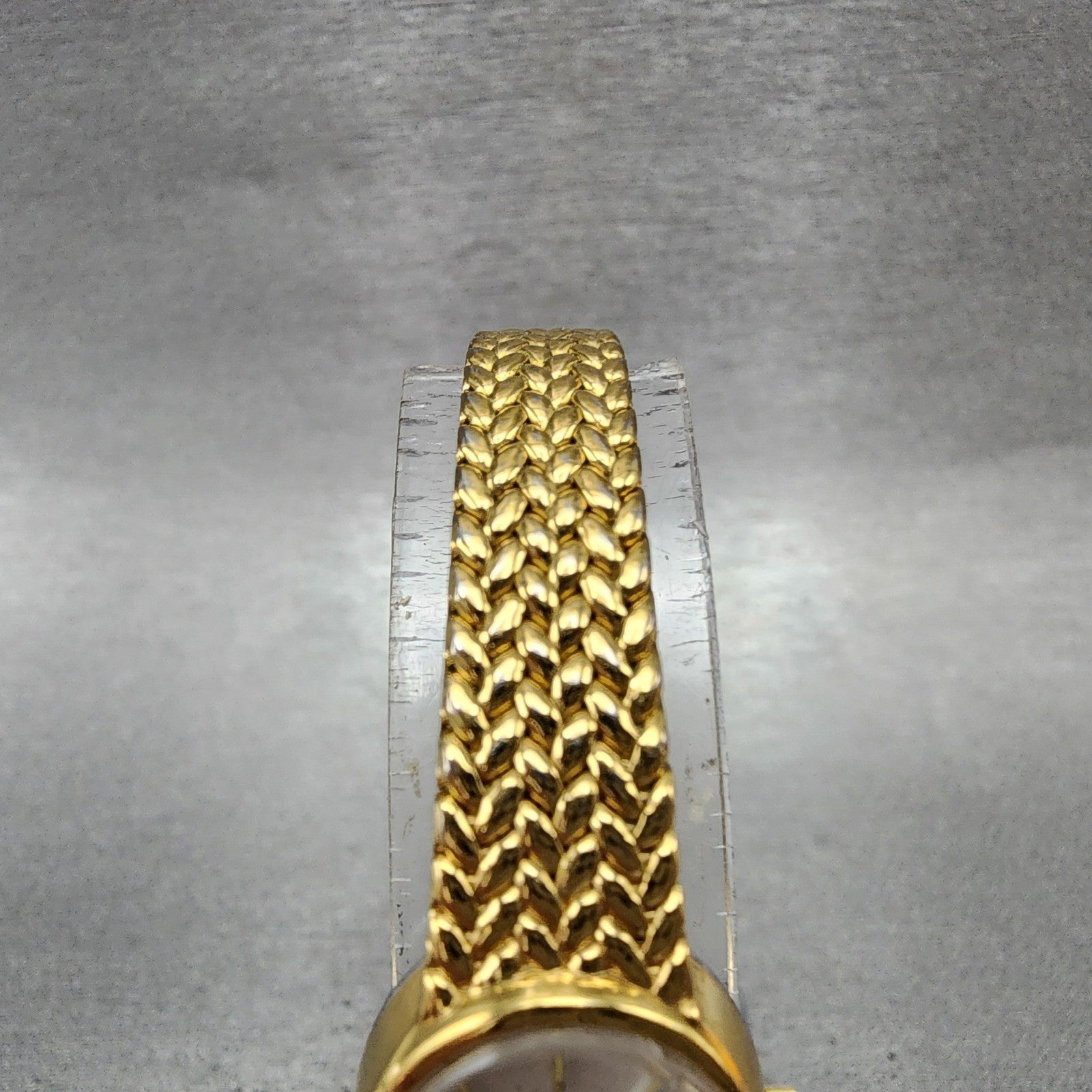 Jules Jurgenson Watch Women 17mm Champagne Dial Gold Tone Mesh Band New Battery4