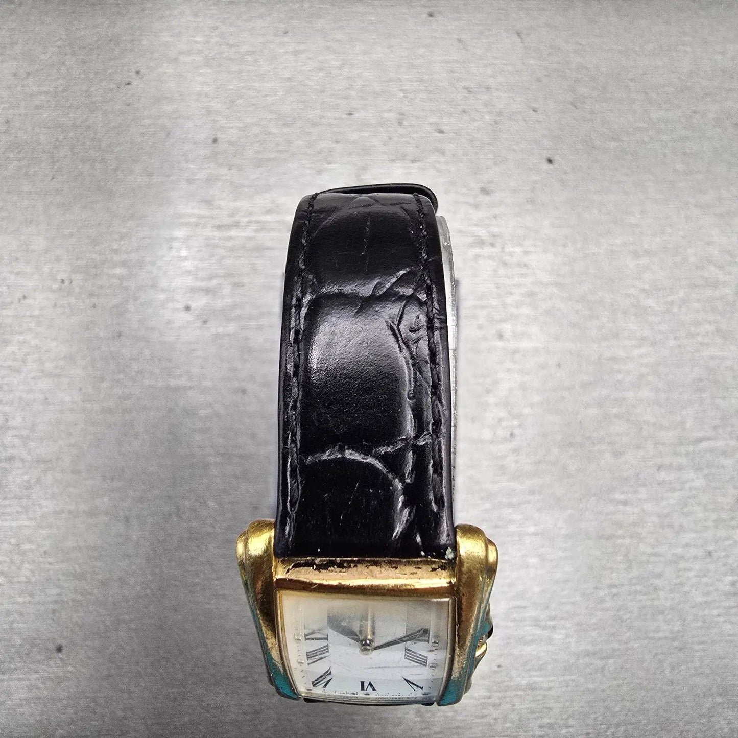 Seiko Tank Watch Women 21mm White Dial Gold Tone Rectangle 4N00-6950 New Battery4