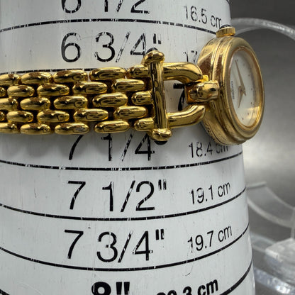 Seiko Watch Women 19mm MOP Dial Gold Tone Round 4N00-0588 New Battery Bracelet10