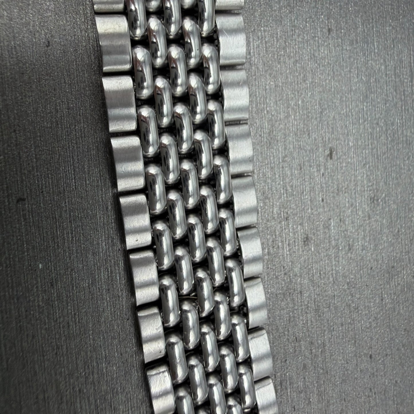 Seiko Beads Of Rice Bracelet 18mm Stainless Steel Japan Vintage NO ENDLINKS2