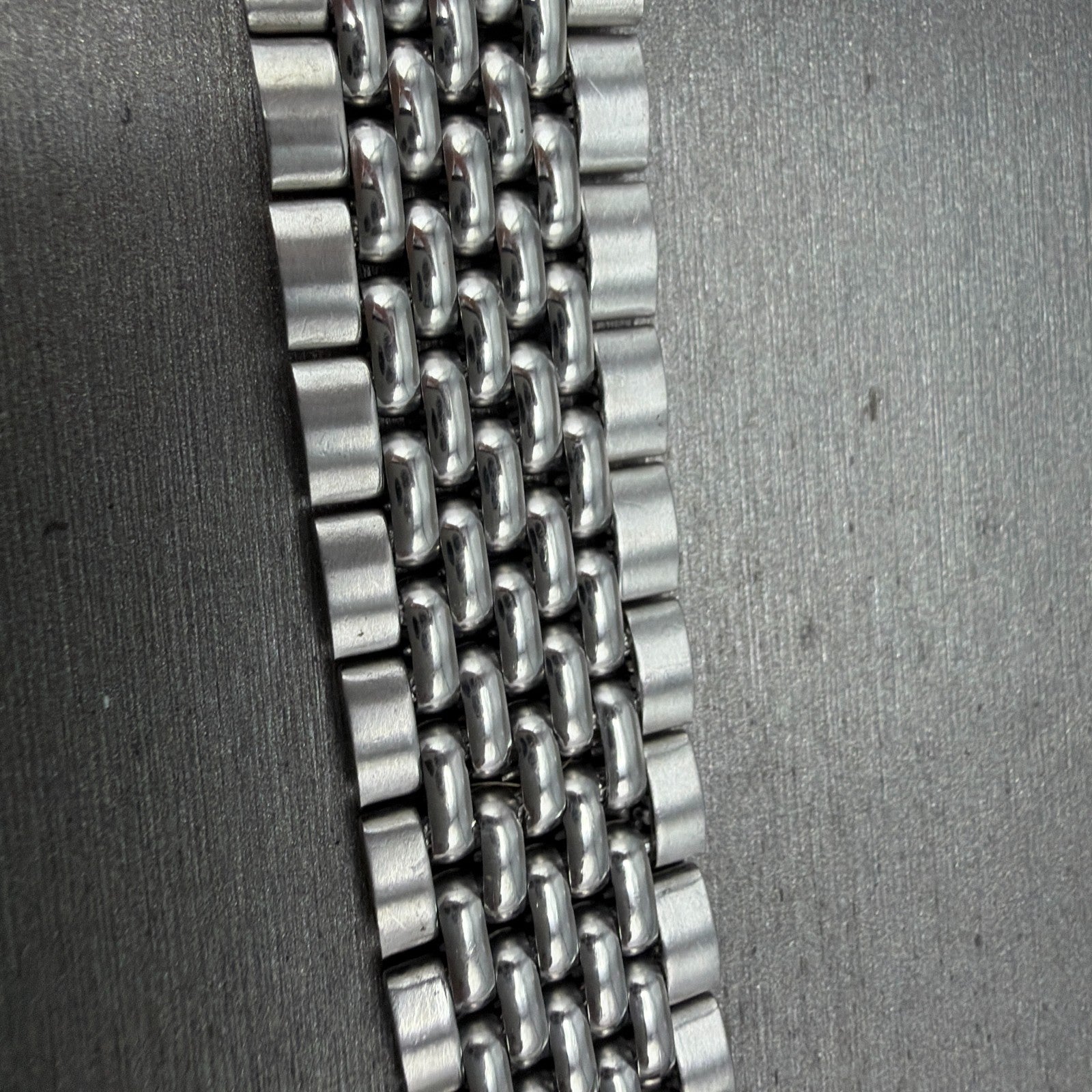 Seiko Beads Of Rice Bracelet 18mm Stainless Steel Japan Vintage NO ENDLINKS2