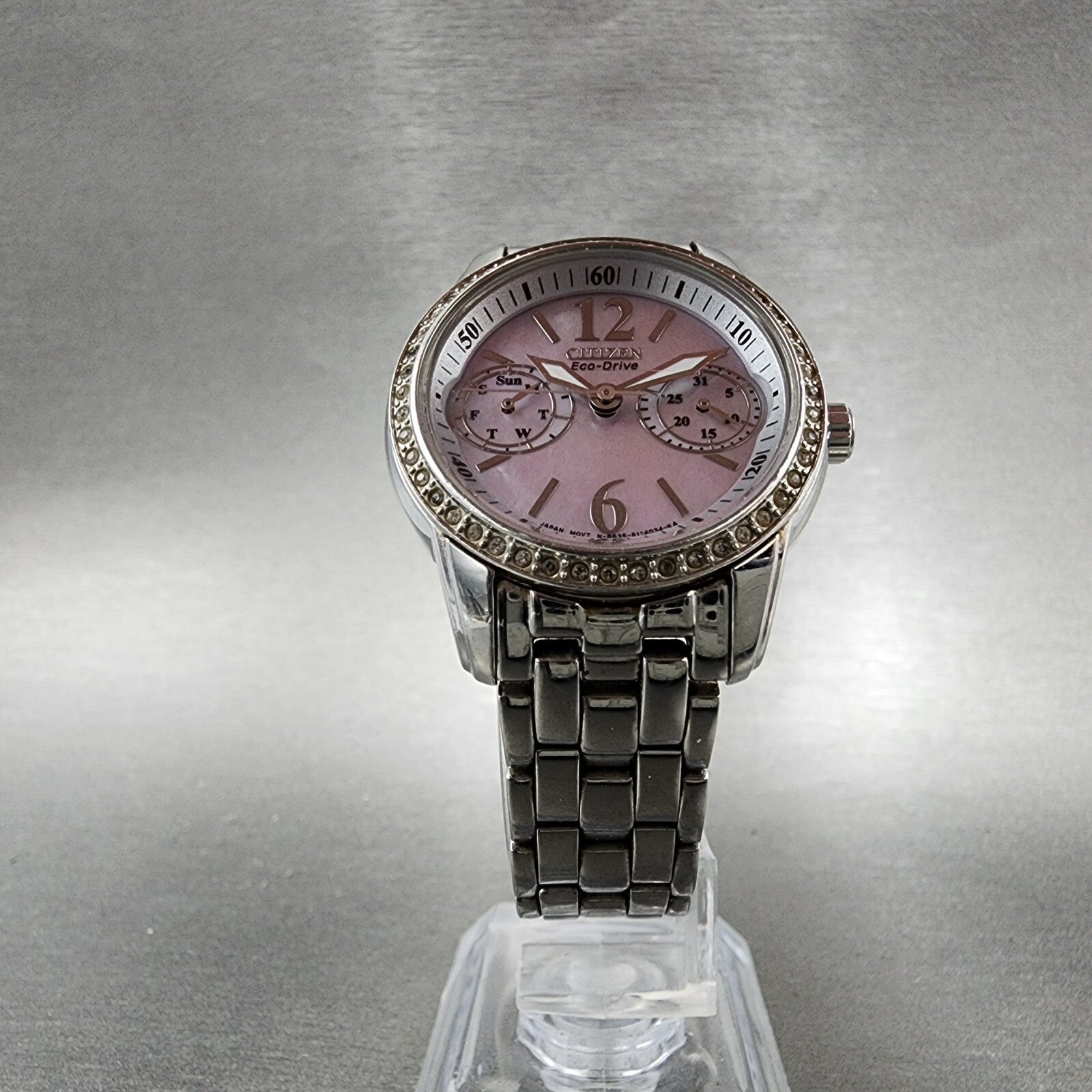 Citizen EcoDrive Silhouette Watch Women 32mm MOP Dial Stainless Daydate Runs5