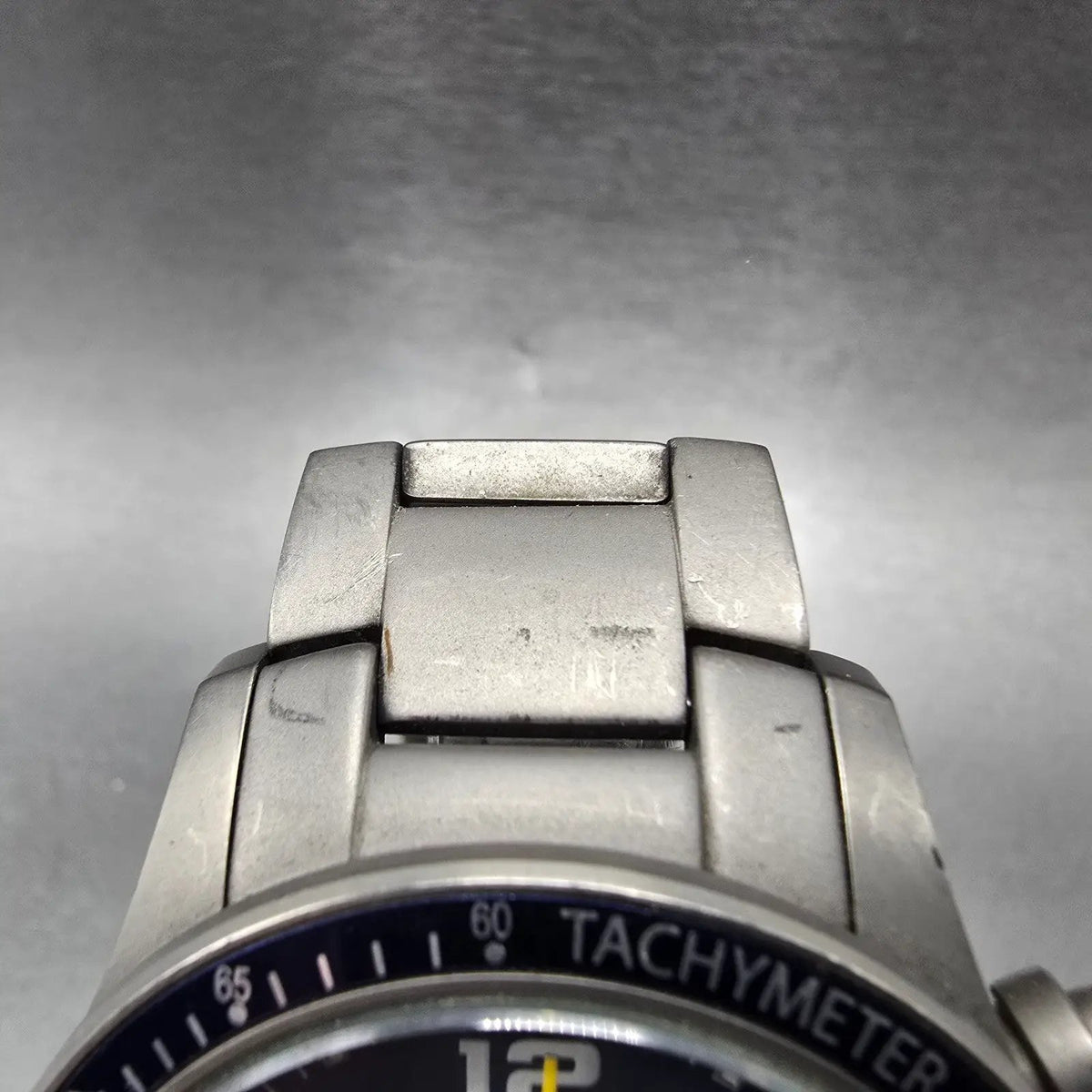 Orivs Chronograph Watch Men 42mm Blue Dial Titanium Date Round New Battery4