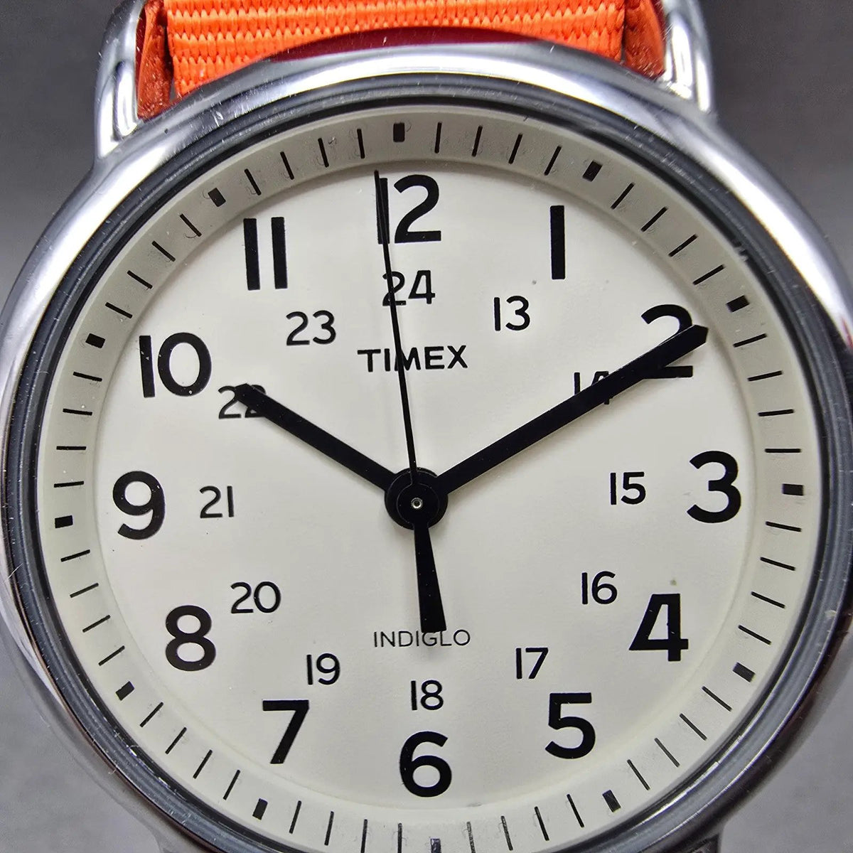 Timex Weekender Watch Men 38mm White Dial Silver Round New Battery T2N6522