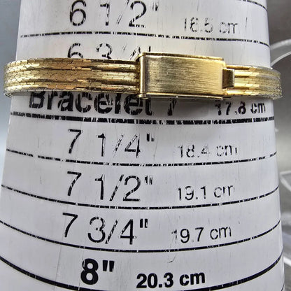 Elgin Watch Women 15mm Silver Dial Gold Tone Oval Crystal Accent New Battery12