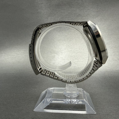 Casio 155-B815 Watch Men 34mm Digital Silver Tone Octagon Daydate New Battery7