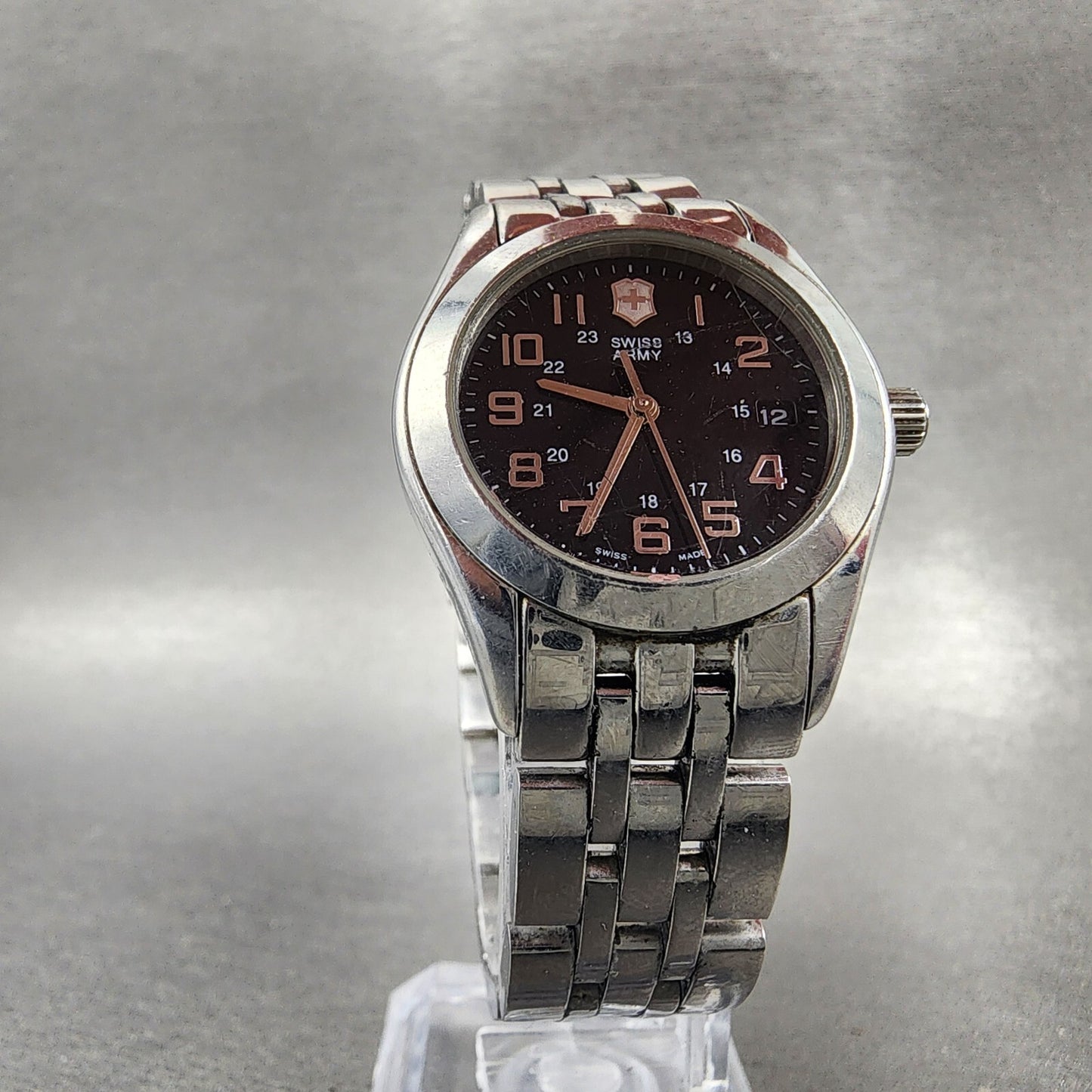 Victorinox Swiss Army Alliance Watch Women 28mm Black Dial Steel 24657 PARTS6